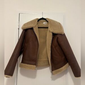 Mango faux fur jacket